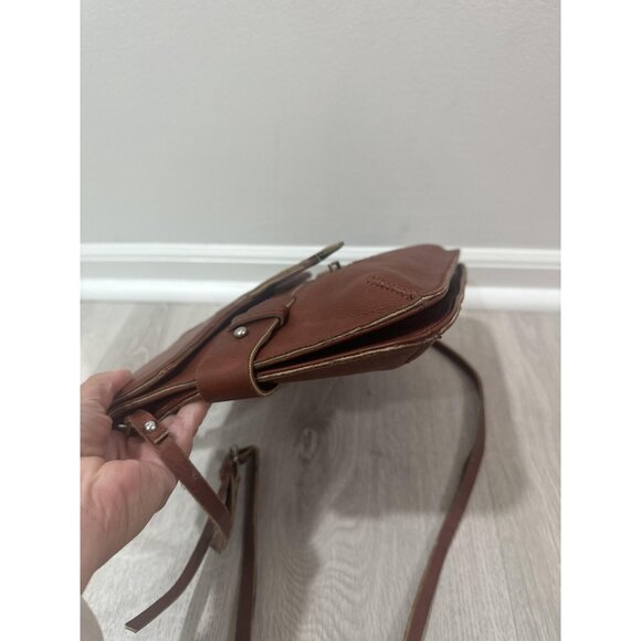 Kooba Satchel Crossbody Bag Womens Brown‎ Leather Top Handle Adjustable Strap - Picture 6 of 13